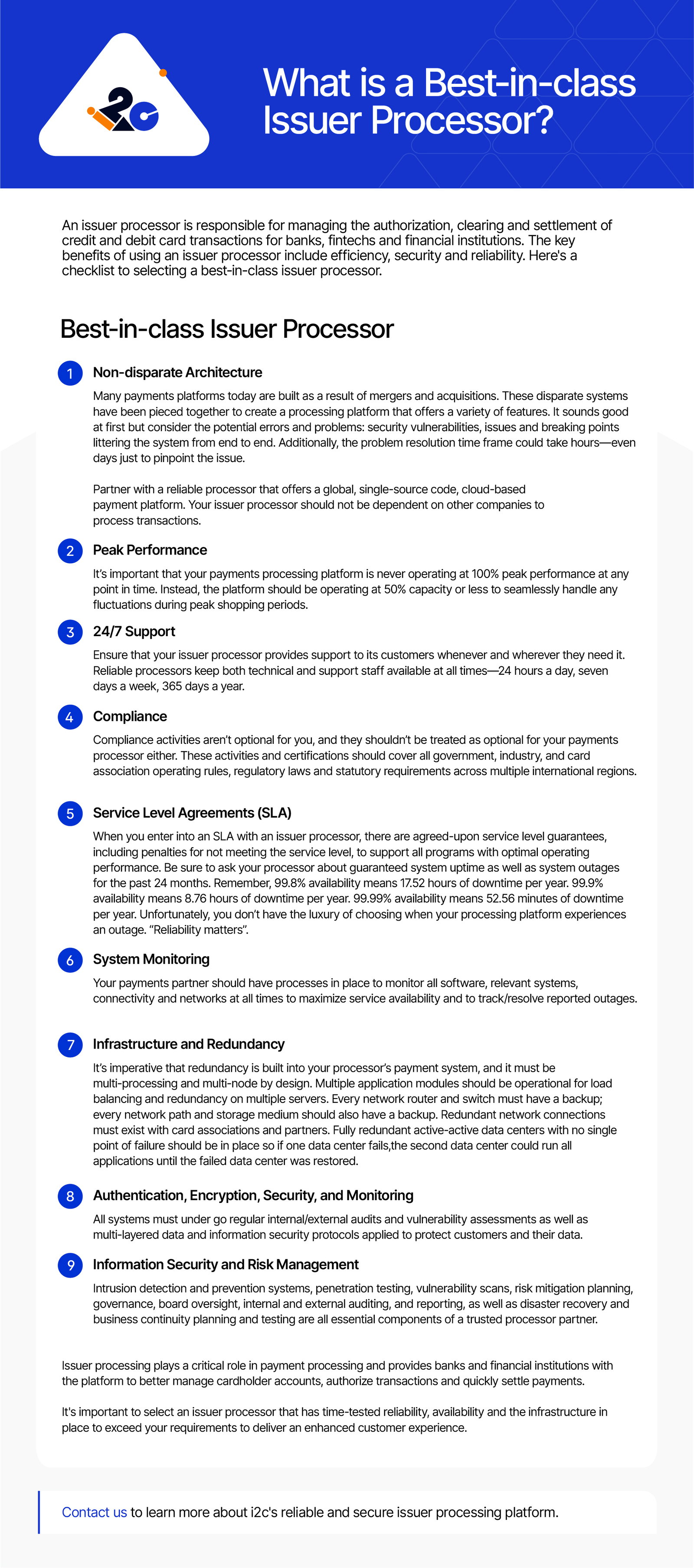 Issuer-Processing-Platform-Reliability-Checklist