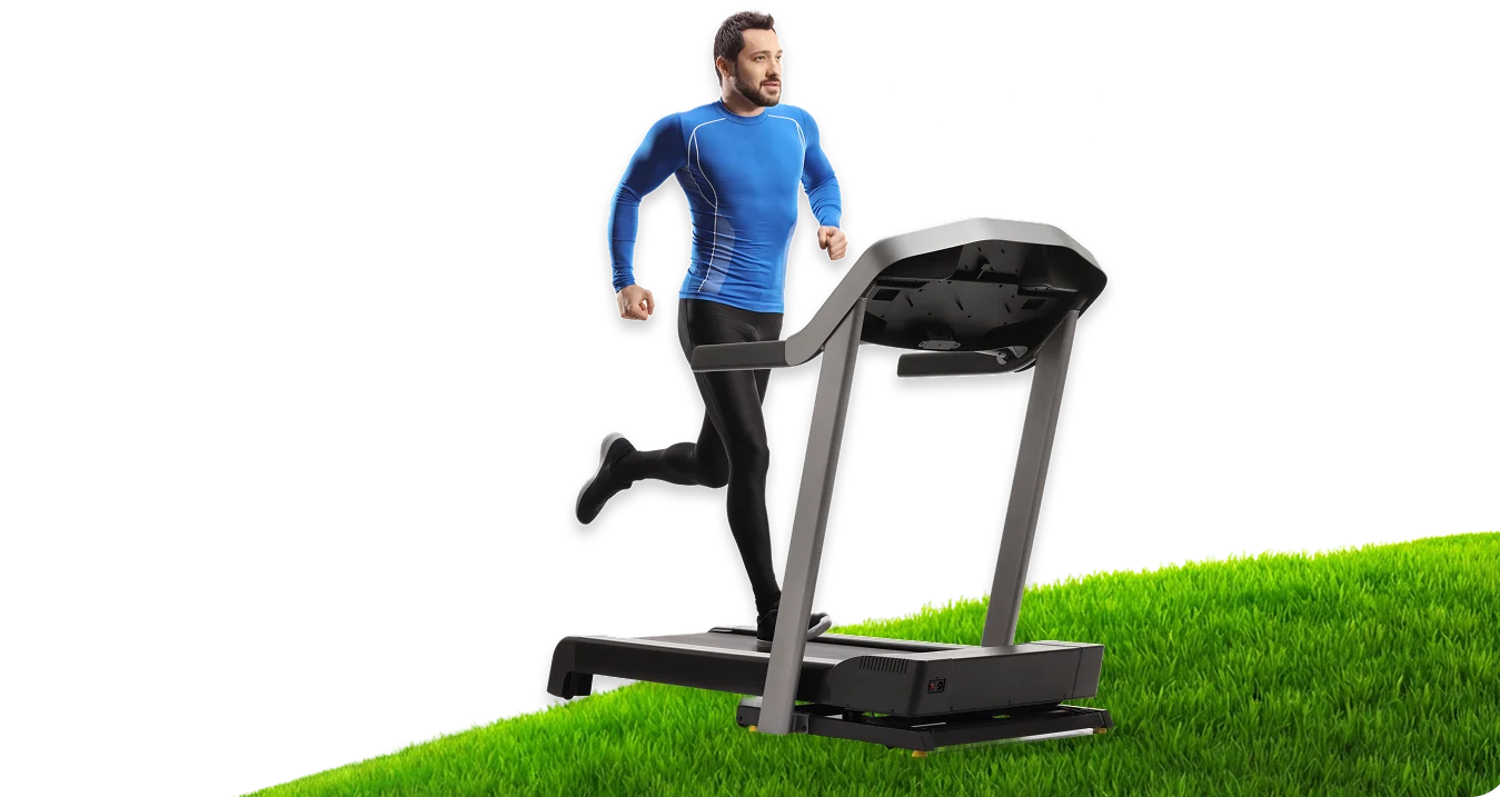 i2c employee running on a treadmill, powered by the Active&Fit Direct program
