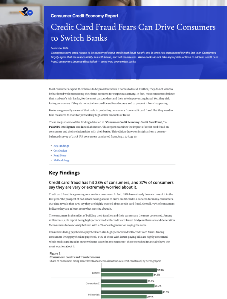 Credit Economy Report: Credit Card Fraud Frears Drive Consumers to Switch Banks